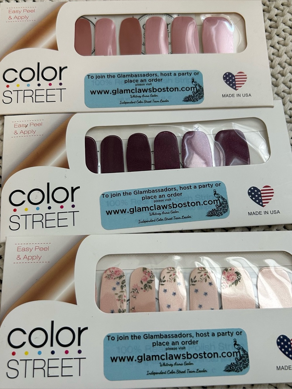 Color Street Nail Polish Strips, Nothing Toulouse, New York Minute, Early Blooms